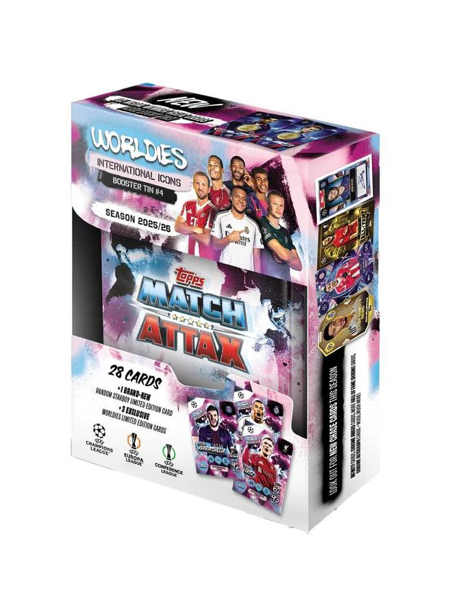 Topps بطاقات تداول توبس ماتش أتاكس لمنافسات الأندية UEFA 2025/2026 في علبة صغيرة (قطعة عشوائية واحدة) - Image 5